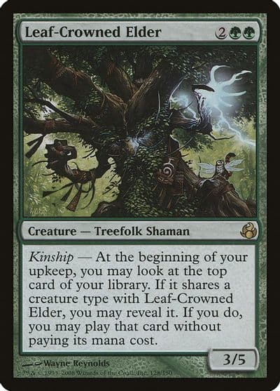 Leaf Crowned Elder Morningtide Magic card