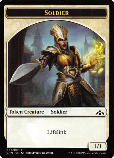 Soldier 002 Soldier 006 Token Guilds of Ravnica: Guild Kits Magic card