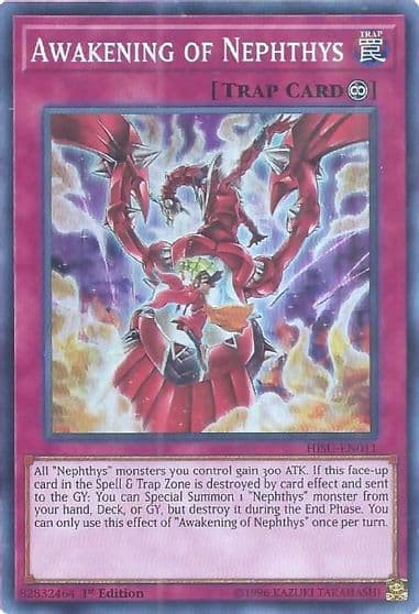 Awakening of Nephthys Hidden Summoners Yu-Gi-Oh! card