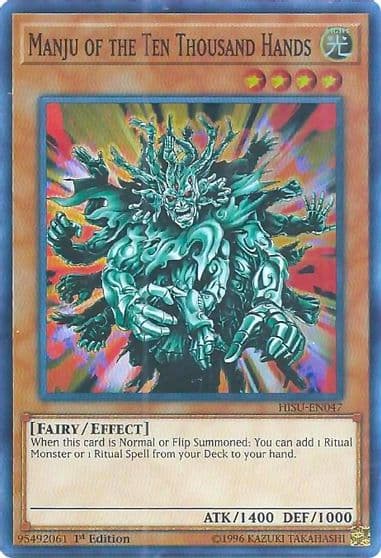 Manju of the Ten Thousand Hands Hidden Summoners Yu-Gi-Oh! card