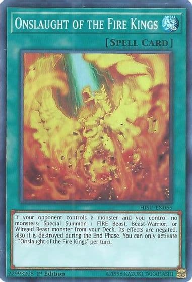 Onslaught of the Fire Kings Hidden Summoners Yu-Gi-Oh! card