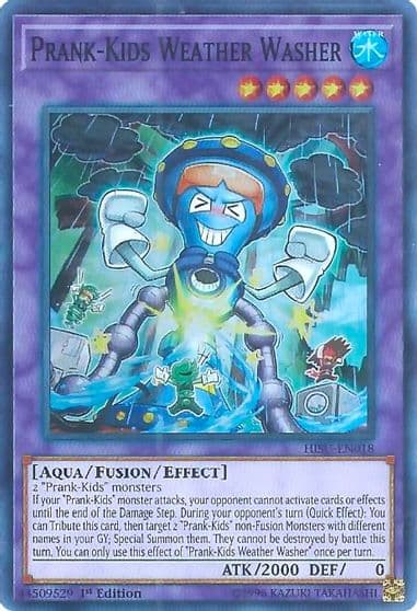 Prank Kids Weather Washer Hidden Summoners Yu-Gi-Oh! card
