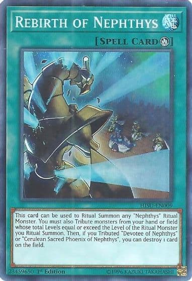 Rebirth of Nephthys Hidden Summoners Yu-Gi-Oh! card