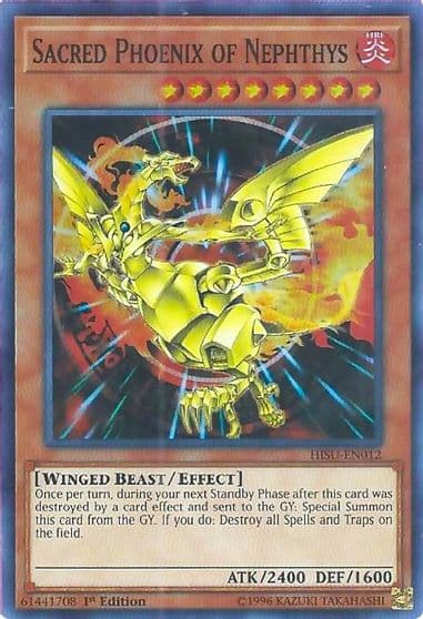 Sacred Phoenix of Nephthys Hidden Summoners Yu-Gi-Oh! card