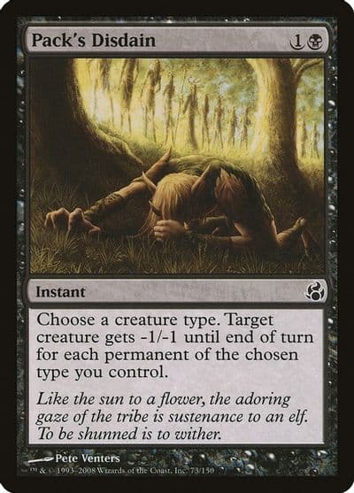Packs Disdain Morningtide Magic card