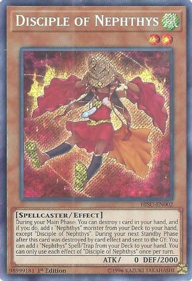Disciple of Nephthys Hidden Summoners Yu-Gi-Oh! card