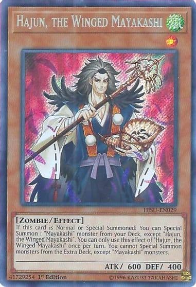 Hajun the Winged Mayakashi Hidden Summoners Yu-Gi-Oh! card