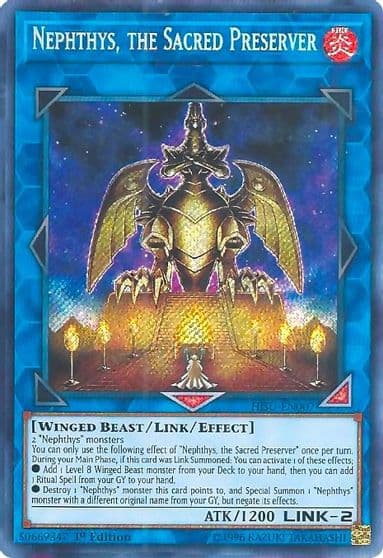 Nephthys the Sacred Preserver Hidden Summoners Yu-Gi-Oh! card