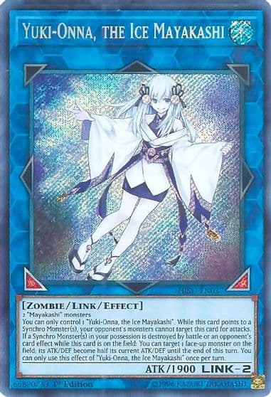 Yuki Onna the Ice Mayakashi Hidden Summoners Yu-Gi-Oh! card