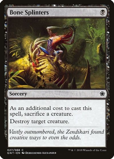 Bone Splinters Magic Game Night Magic card