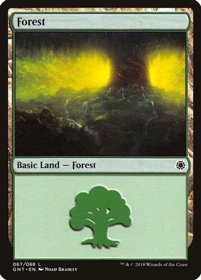 Forest 067 Magic Game Night Magic card