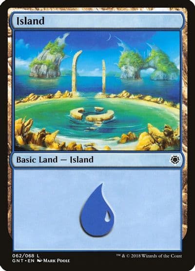 Island 062 Magic Game Night Magic card