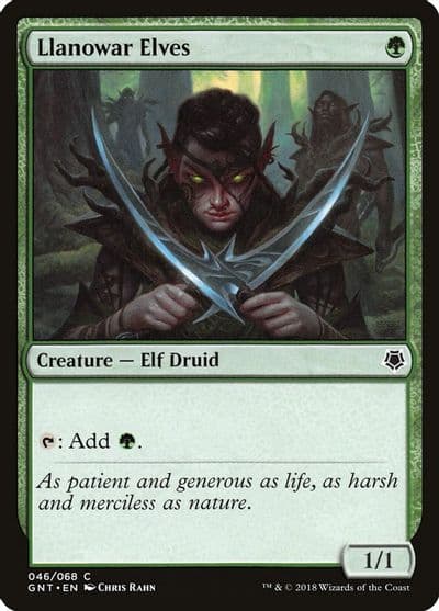 Llanowar Elves Magic Game Night Magic card