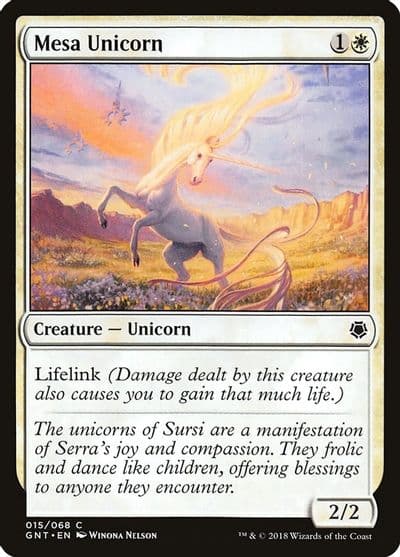 Mesa Unicorn Magic Game Night Magic card