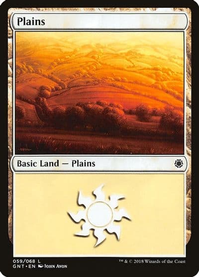 Plains 059 Magic Game Night Magic card