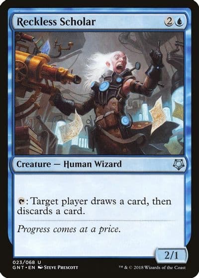 Reckless Scholar Magic Game Night Magic card