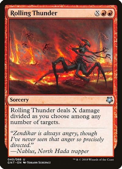 Rolling Thunder Magic Game Night Magic card