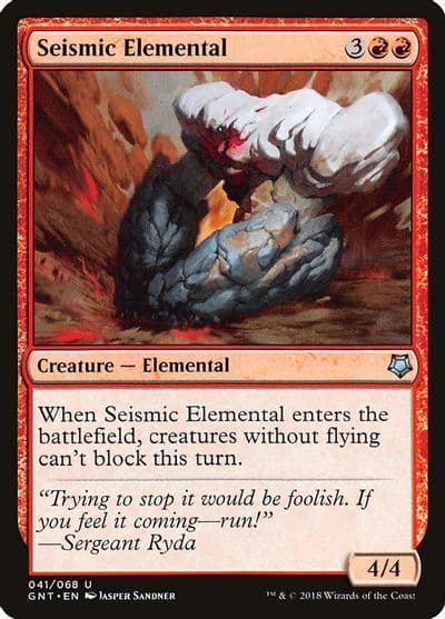 Seismic Elemental Magic Game Night Magic card