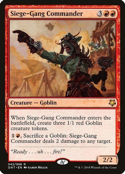 Siege Gang Commander Magic Game Night Magic card
