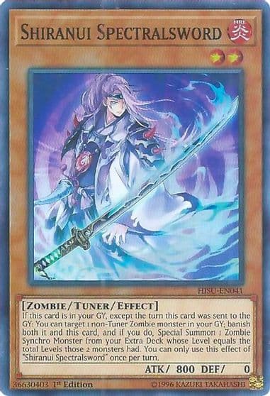Shiranui Spectralsword Hidden Summoners Yu-Gi-Oh! card