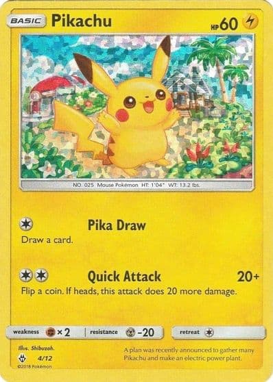 Pikachu McDonald's Promos 2018 Pokemon card