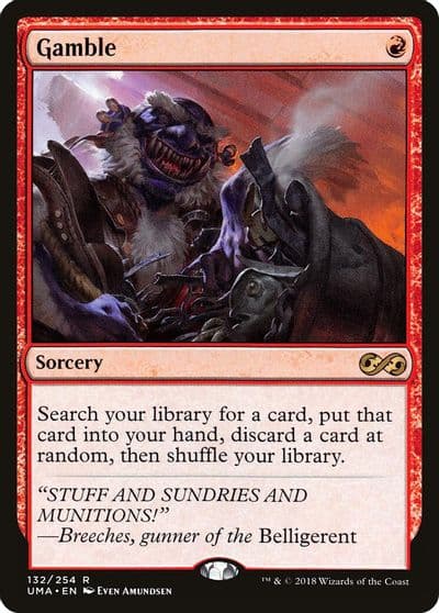 Gamble Ultimate Masters Magic card