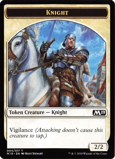 Knight Goblin Double Sided Token Game Night Core Set 2019 Magic card