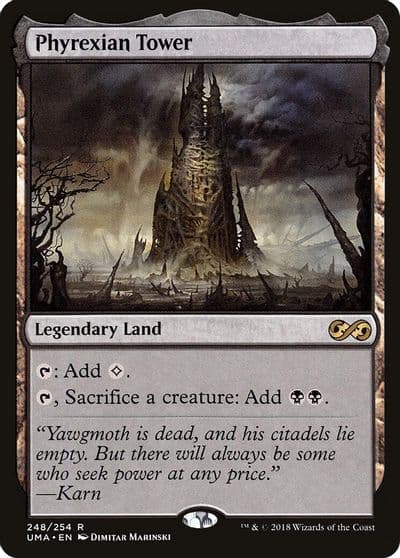 Phyrexian Tower Ultimate Masters Magic card