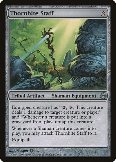 Thornbite Staff Morningtide Magic card