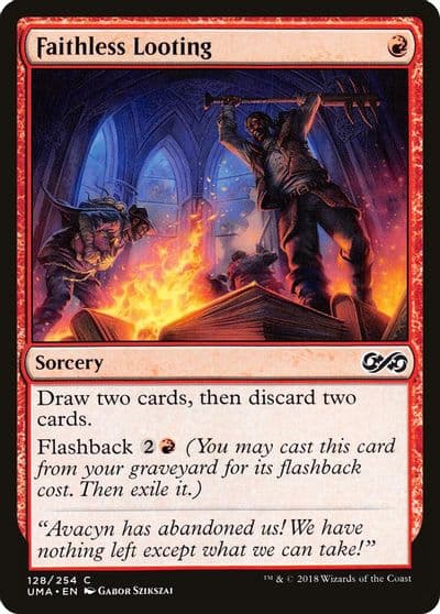 Faithless Looting Ultimate Masters Magic card