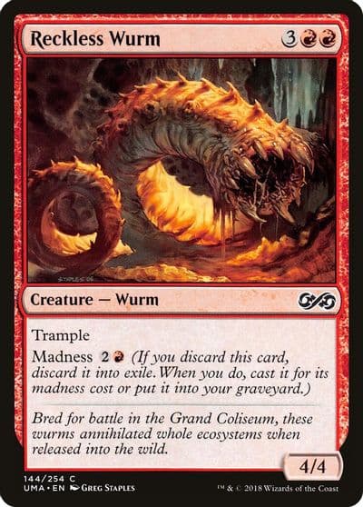 Reckless Wurm Ultimate Masters Magic card