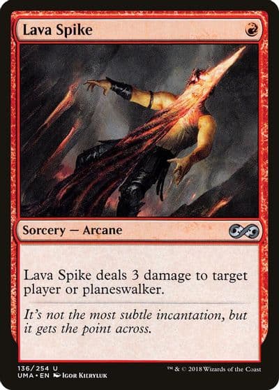Lava Spike Ultimate Masters Magic card