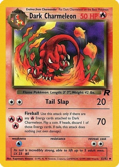 Dark Charmeleon [W Stamped] WoTC Promo Pokemon card