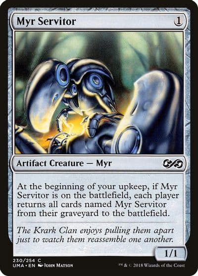 Myr Servitor Ultimate Masters Magic card