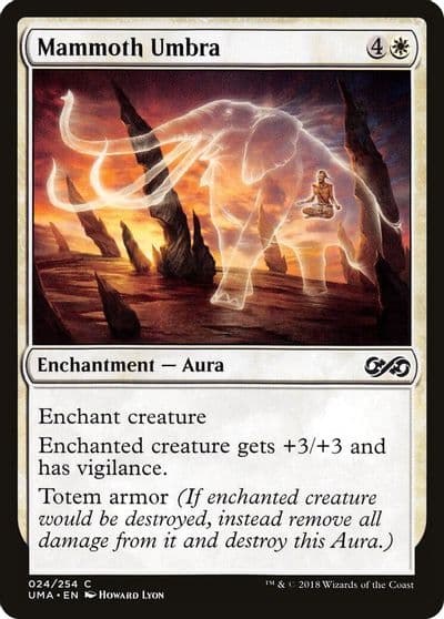 Mammoth Umbra Ultimate Masters Magic card