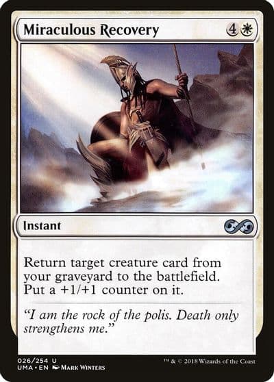 Miraculous Recovery Ultimate Masters Magic card