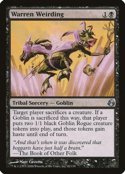 Warren Weirding Morningtide Magic card