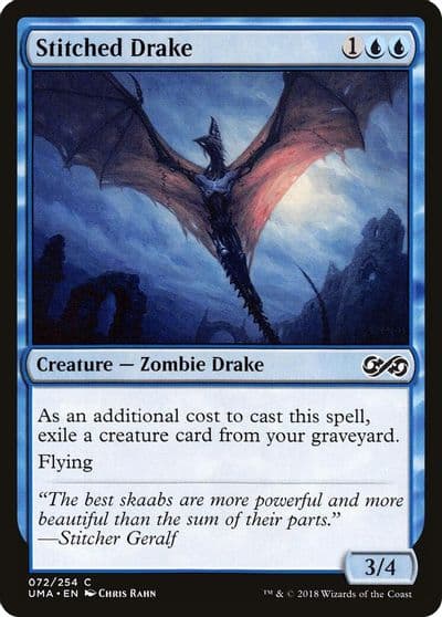 Stitched Drake Ultimate Masters Magic card