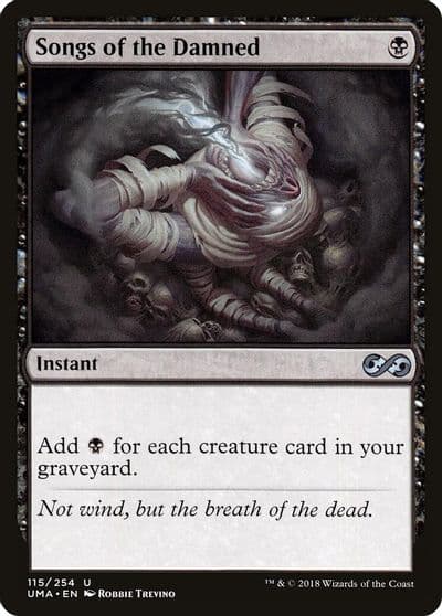 Songs of the Damned Ultimate Masters Magic card