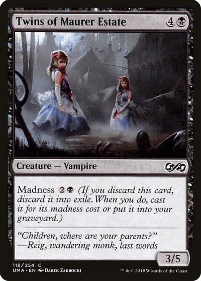 Twins of Maurer Estate Ultimate Masters Magic card