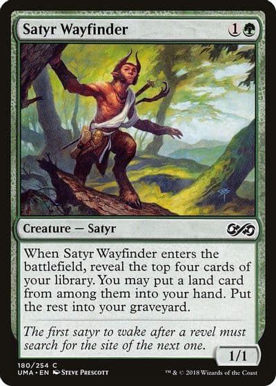 Satyr Wayfinder Ultimate Masters Magic card