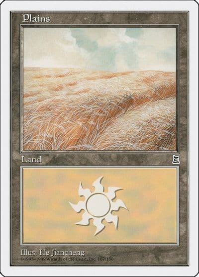 Plains 167 Portal Three Kingdoms Magic card