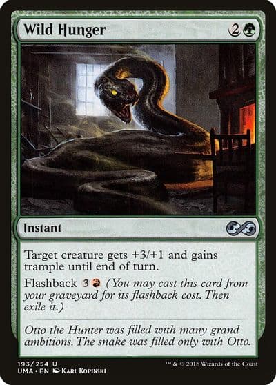 Wild Hunger Ultimate Masters Magic card