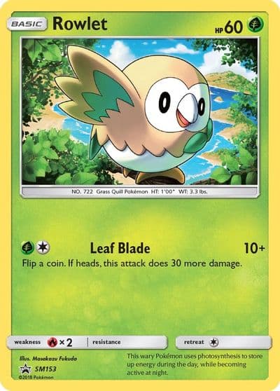 Rowlet - SM153 SM Promos Pokemon card