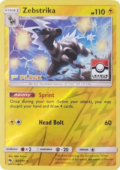 Zebstrika (League Challenge) [1st Place] League & Championship Cards Pokemon card