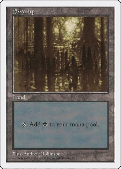 Swamp 438 Fifth Edition Magic card
