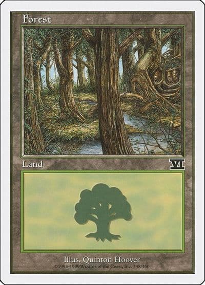 Forest 348 Classic Sixth Edition Magic card