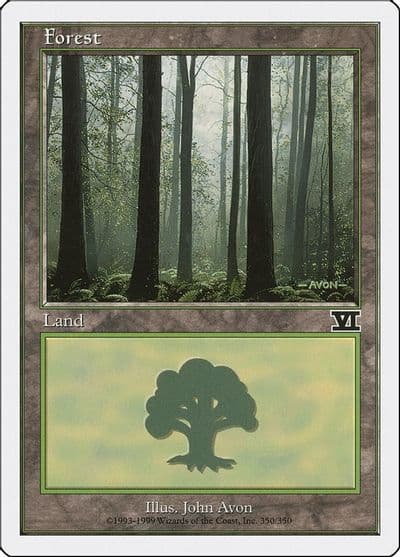 Forest 350 Classic Sixth Edition Magic card