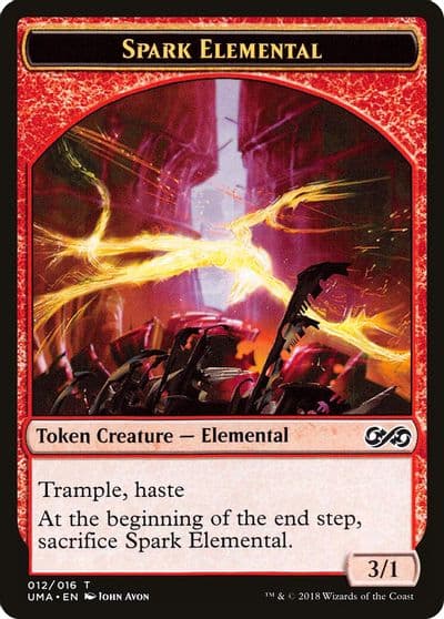 Spark Elemental Token Ultimate Masters Magic card