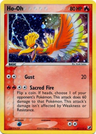 Ho-Oh (Cosmos Holo) Deck Exclusives Pokemon card